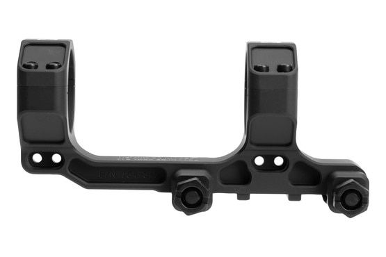 Lightweight anodized aluminum scope mount, black.